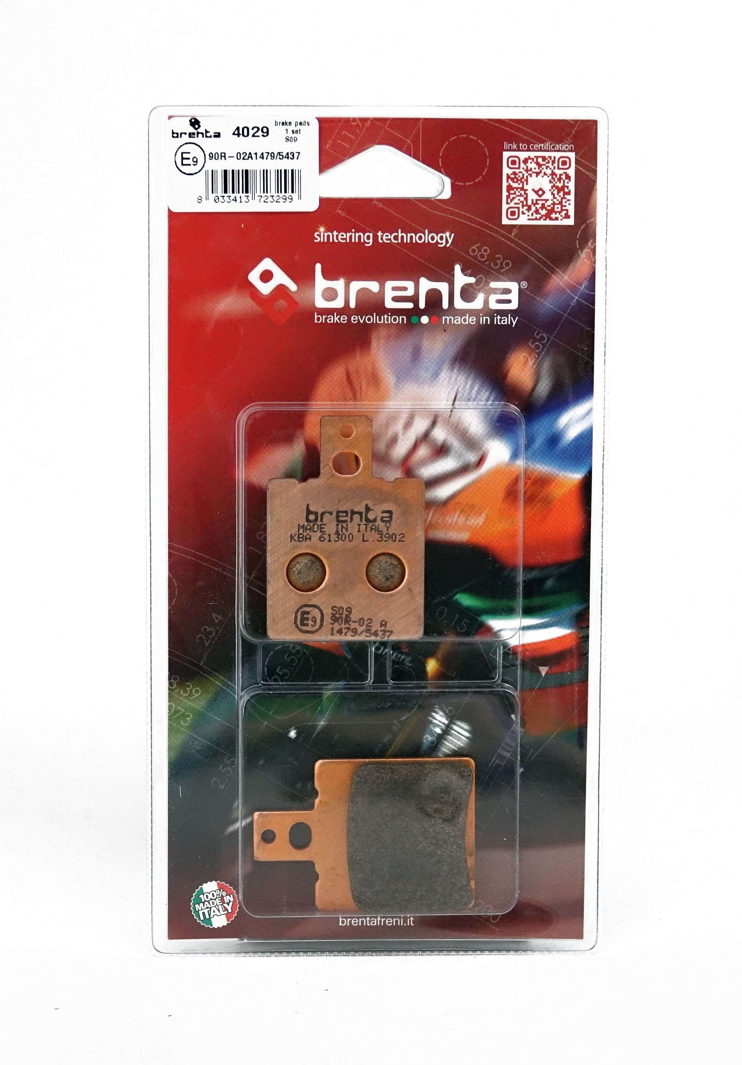 Plaquettes de Frein Arrière Brenta pour MZ 660 Skorpion CUP (1999) - Métal Fritté - BR4029