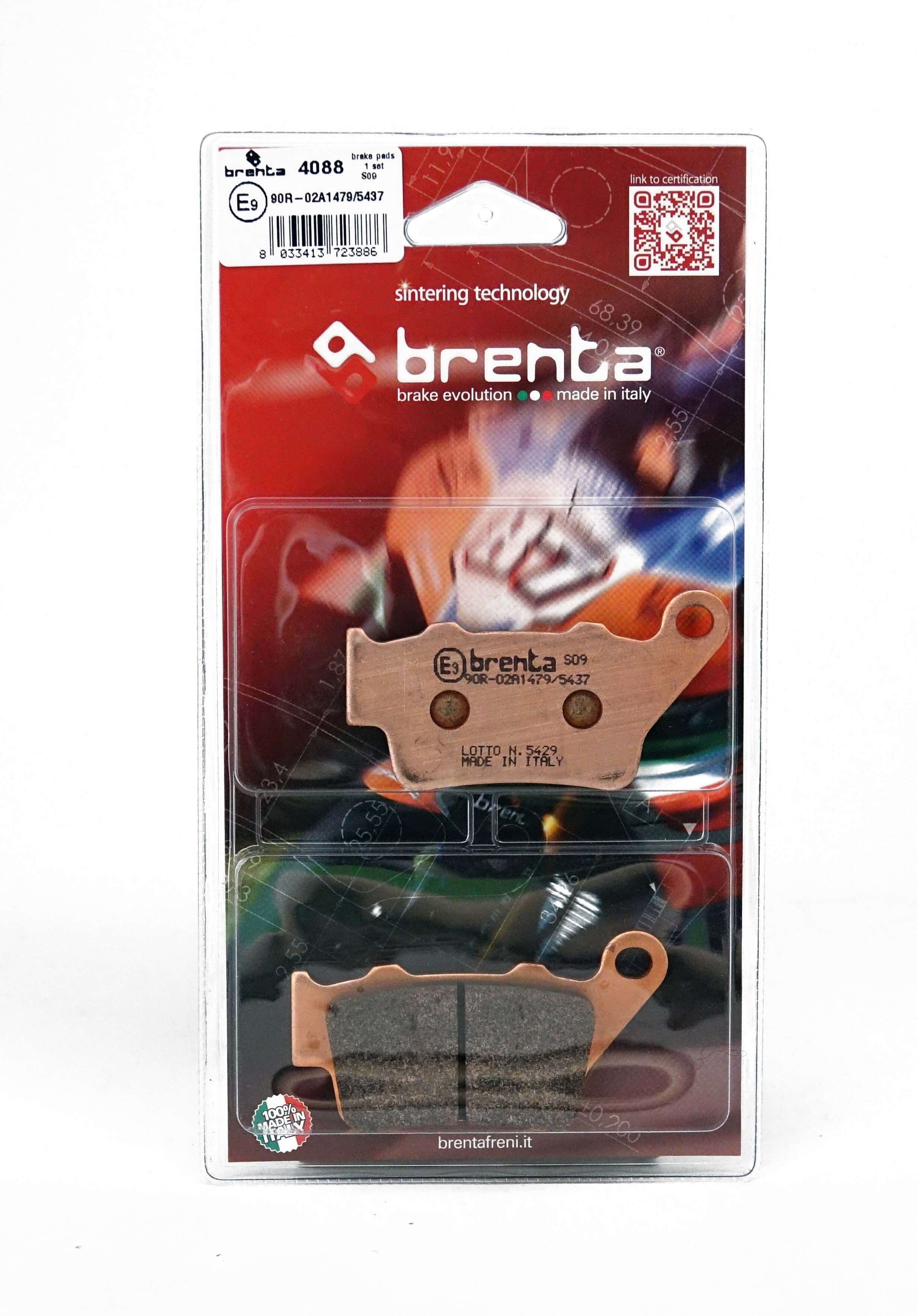 Plaquettes de Frein Arrière Brenta pour Aprilia MANA 850 (2007) - Métal Fritté - BR4088