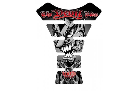 Protection de Réservoir Moto Universel Street DEVIL Noir Protection de Réservoir Moto Universel Street DEVIL Noir