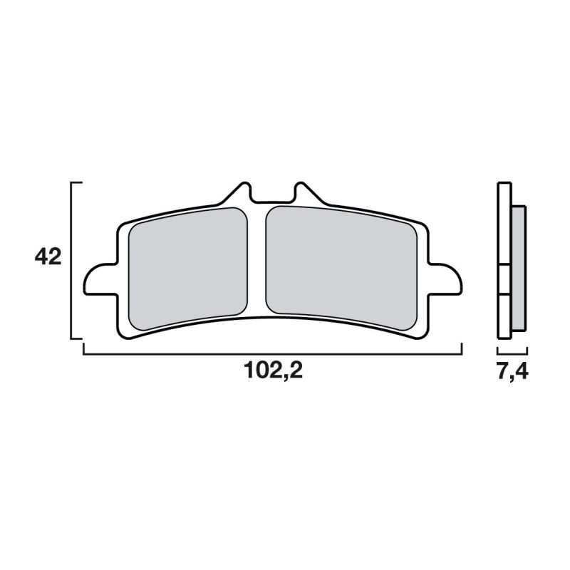 Pack Plaquettes de Frein Avant Brenta pour Ducati Panigale V4 (18-24) - Métal Fritté - BR4113 Pack Plaquettes de Frein Avant Brenta pour Ducati Panigale V4 (18-24) - Métal Fritté - BR4113