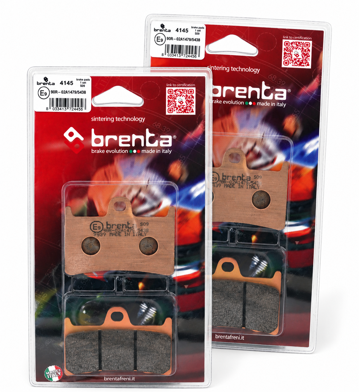Pack Plaquettes de Frein Avant Brenta pour Ducati 950 Multistrada S (19-21) - Métal Fritté - BR4145