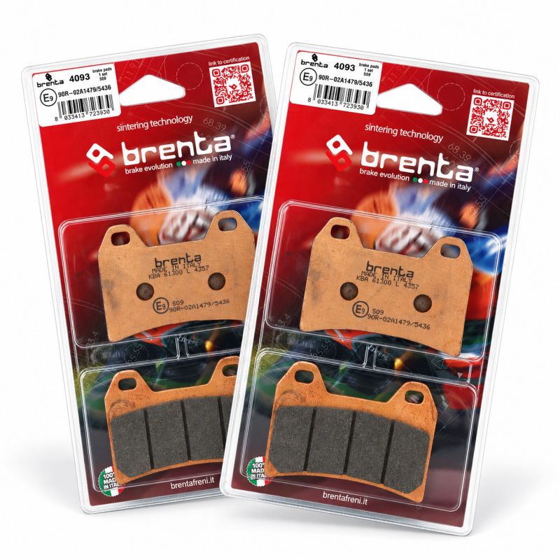 Pack Plaquettes de Frein Avant Brenta pour CF Moto 800 NK Advanced (23-25) - Métal Fritté - BR4093 Pack Plaquettes de Frein Avant Brenta pour CF Moto 800 NK Advanced (23-25) - Métal Fritté - BR4093