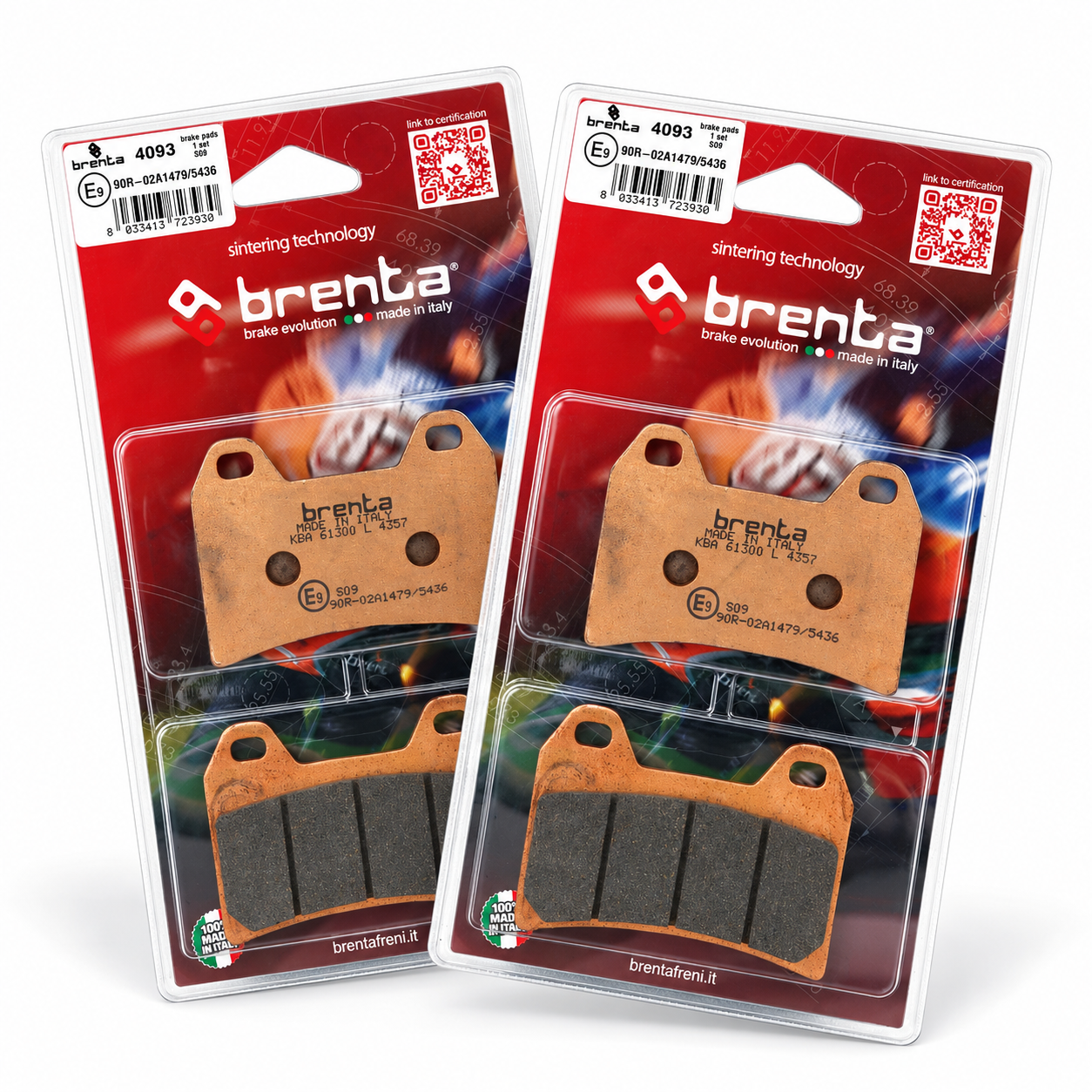 Pack Plaquettes de Frein Avant Brenta pour CF Moto 800 NK Advanced (23-25) - Métal Fritté - BR4093