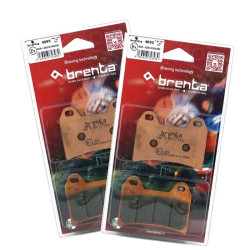 Pack Plaquettes de Frein Avant Brenta pour Husqvarna Norden 901 (22-25) - Métal Fritté - BR4093