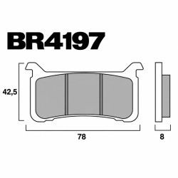 Pack Plaquettes de Frein Avant Brenta pour Honda VFR 800 F (17-21) - Métal Fritté - BR4197