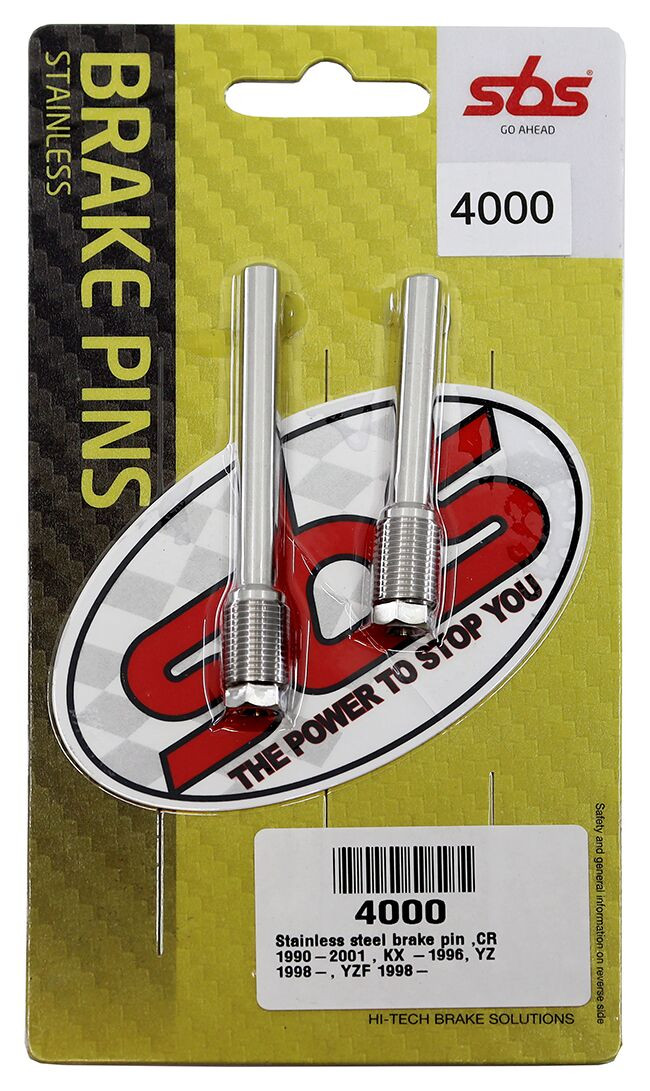 Axes de plaquettes de frein SBS pour Honda CR 250 R (95-01) - 4000