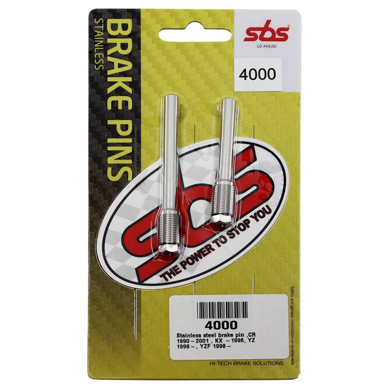 Axes de plaquettes de frein SBS pour Yamaha YZ 125 (98-18) - 4000 Axes de plaquettes de frein SBS pour Yamaha YZ 125 (98-18) - 4000
