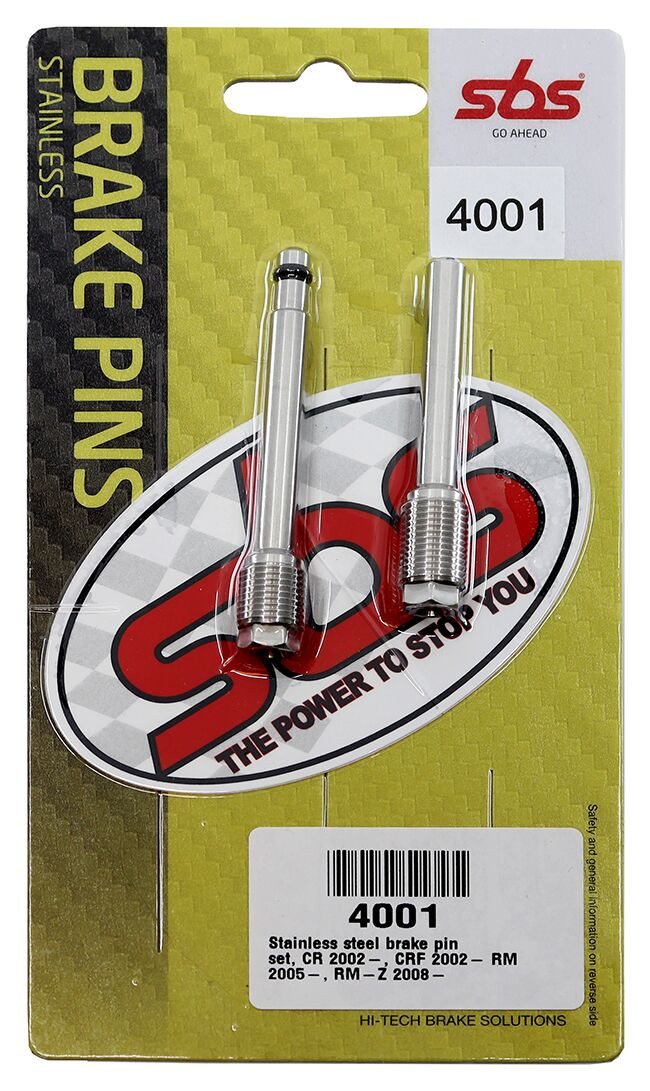 Axes de plaquettes de frein SBS pour Honda CRF 450 RX (17-18) - 4001