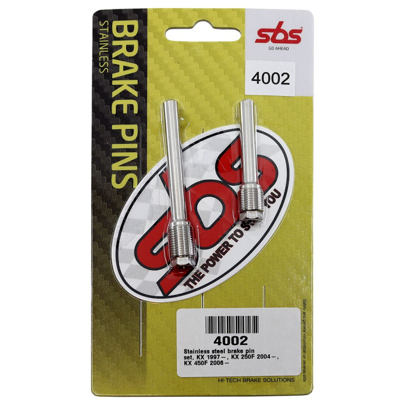 Axes de plaquettes de frein SBS pour Kawasaki KX 250 (97-08) - 4002 Axes de plaquettes de frein SBS pour Kawasaki KX 250 (97-08) - 4002