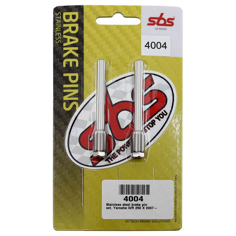 Axes de plaquettes de frein SBS pour Yamaha WR 250 X (08-16) - 4004 Axes de plaquettes de frein SBS pour Yamaha WR 250 X (08-16) - 4004