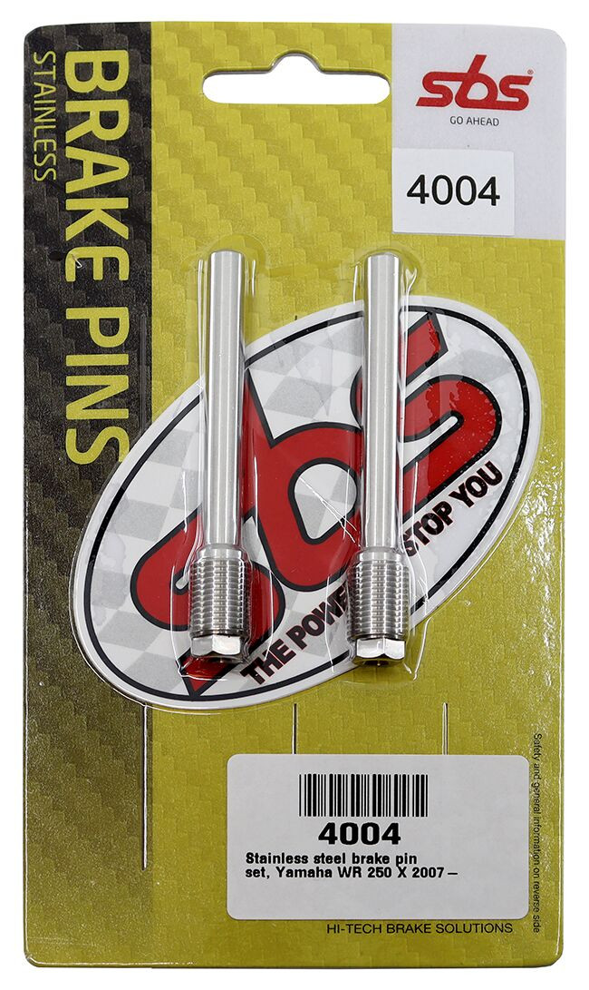 Axes de plaquettes de frein SBS pour Yamaha WR 450 F (2018) - 4004