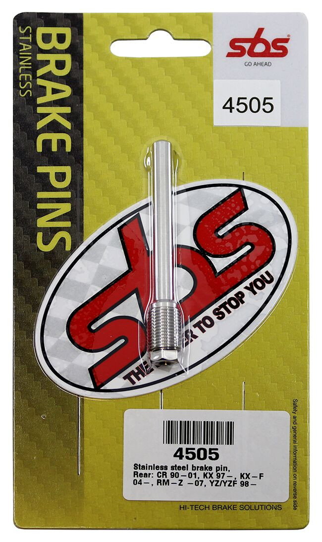 Axes de plaquettes de frein Arrière SBS pour Kawasaki KX 125 (95-08) - 4505