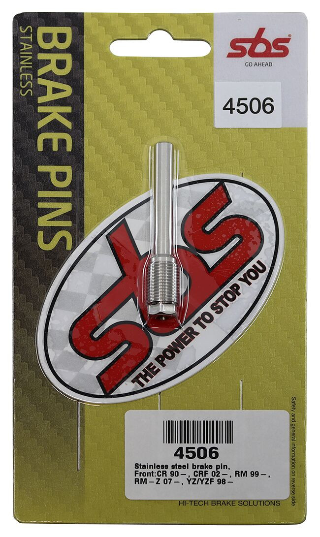 Axes de plaquettes de frein Avant SBS pour Honda CR 125 R (98-07) - 4506