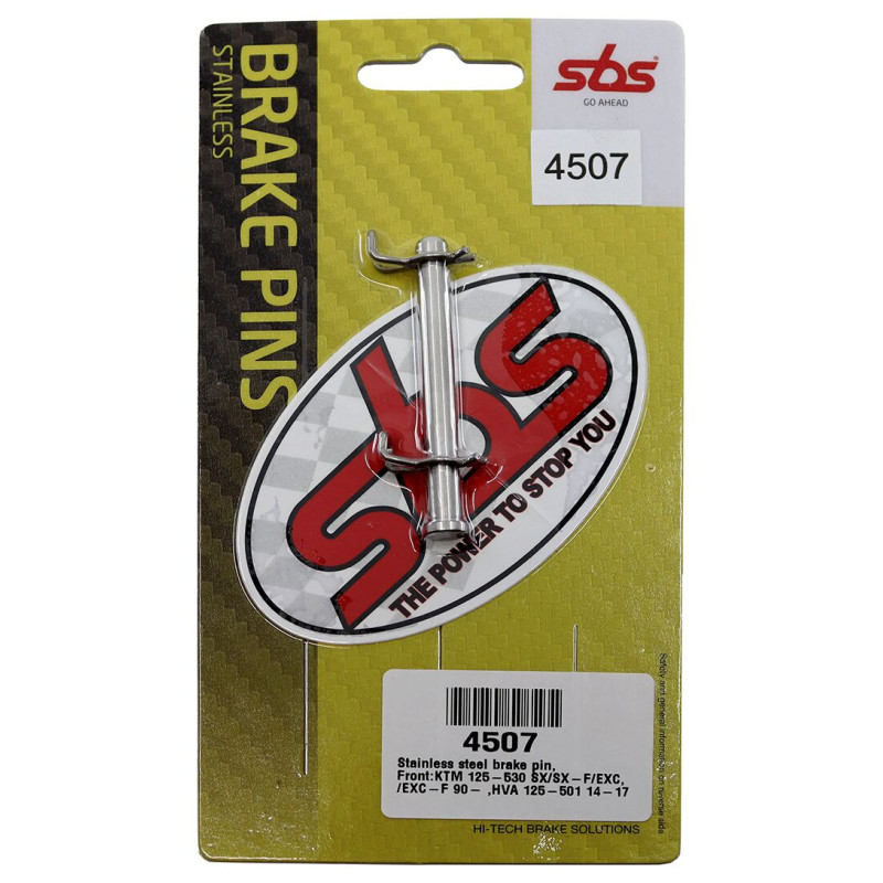 Axes de plaquettes de frein Avant SBS pour KTM SX 250 (03-18) - 4507 Axes de plaquettes de frein Avant SBS pour KTM SX 250 (03-18) - 4507