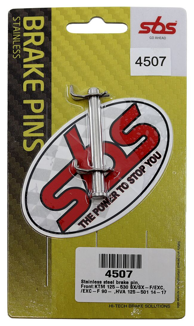 Axes de plaquettes de frein Avant SBS pour KTM SX-F 250 (06-18) - 4507