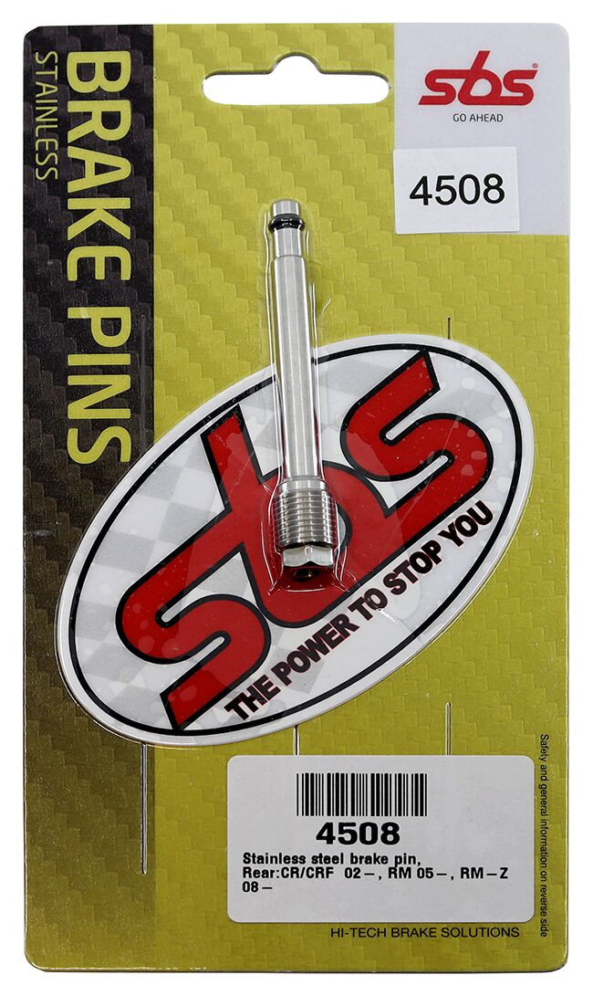 Axes de plaquettes de frein Arrière SBS pour Honda CRF 450 RX (17-18) - 4508