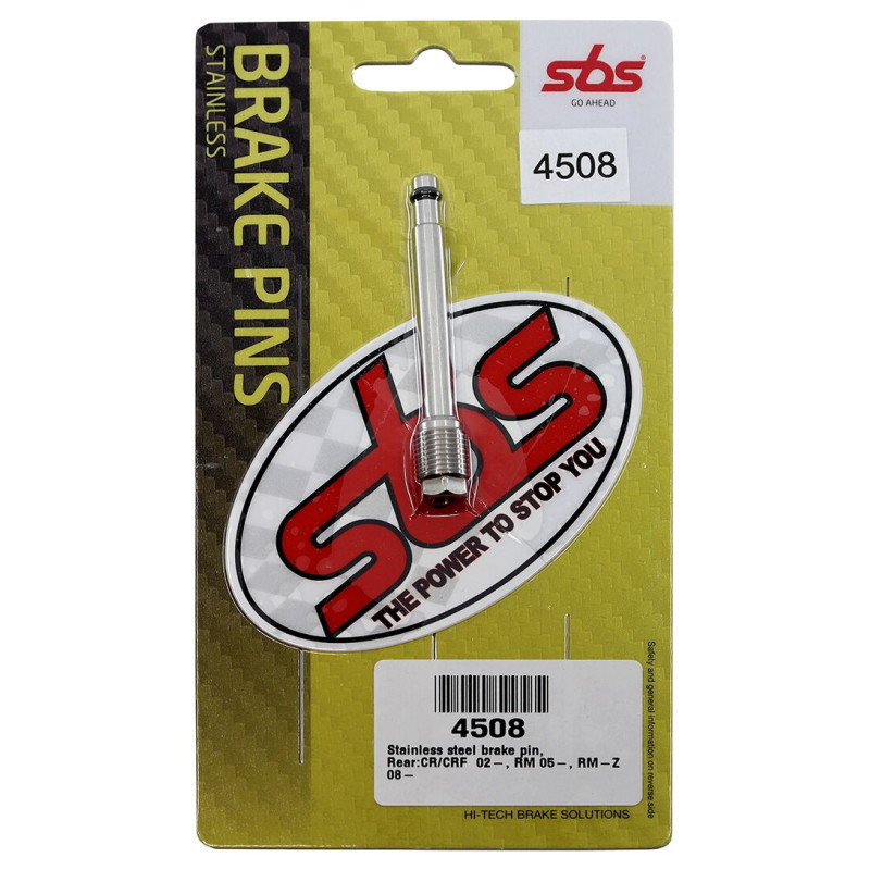 Axes de plaquettes de frein Arrière SBS pour Suzuki RM 125 (05-09) - 4508 Axes de plaquettes de frein Arrière SBS pour Suzuki RM 125 (05-09) - 4508