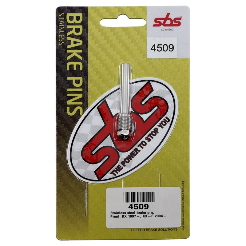 Axes de plaquettes de frein Avant SBS pour Suzuki RM-Z 250 (04-06) - 4509 Axes de plaquettes de frein Avant SBS pour Suzuki RM-Z 250 (04-06) - 4509