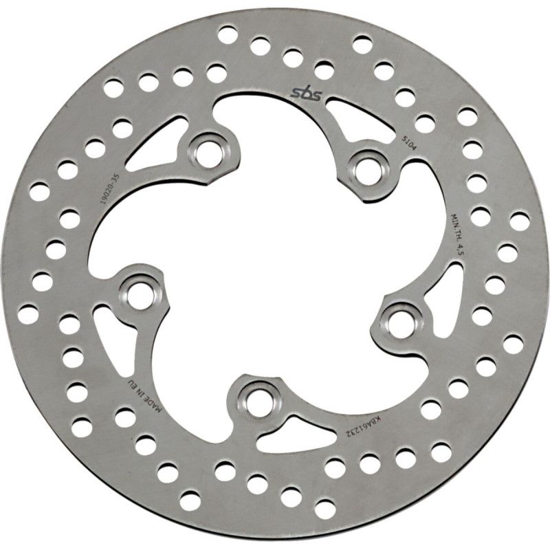 Disque de frein Arrière SBS pour Suzuki TL 1000 S (97-00) - 5104 Disque de frein Arrière SBS pour Suzuki TL 1000 S (97-00) - 5104