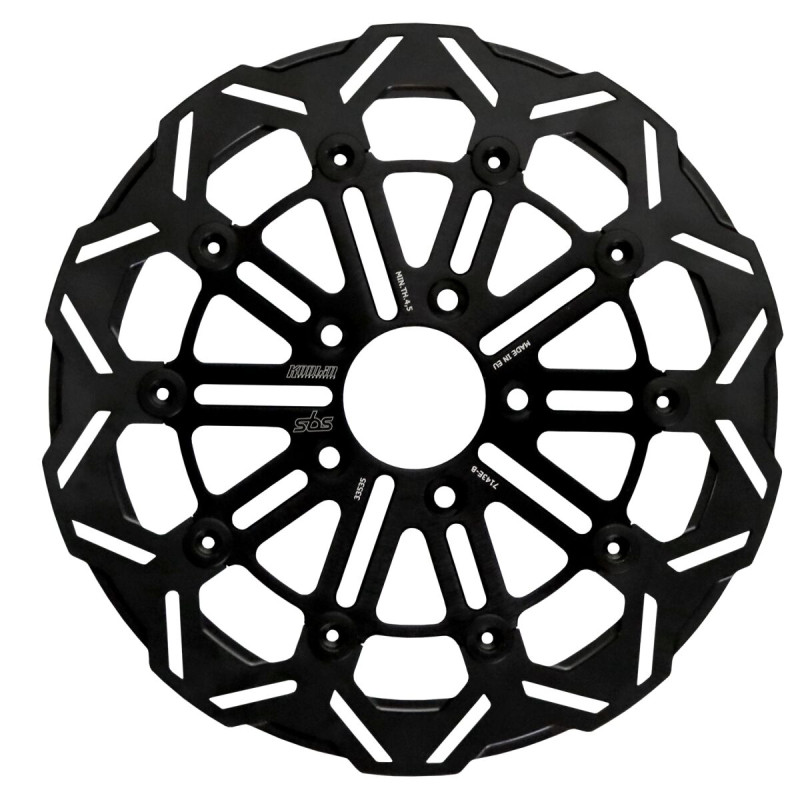 Disque de frein Kodlin Design noir Avant SBS pour Harley Davidson Fxlrs 1868 Softail Low Rider S 114 (20-21) - 7143E-B Disque de frein Kodlin Design noir Avant SBS pour Harley Davidson Fxlrs 1868 Softail Low Rider S 114 (20-21) - 7143E-B