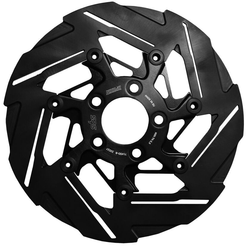 Disque de frein Kodlin Design noir Arrière SBS pour HD Fxdc 1584 Dyna Super Glide Custom (07-13) - 7145D-B