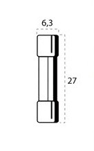 Lot de 10 Fusible en Verre 7.5A 27mmx6.3mm FLOSSER pour Moto-Quad-Scooter
