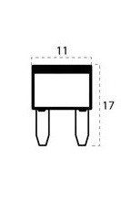 Lot de 10 Mini Fusible 2A 11mmx17mm FLOSSER pour Moto-Quad-Scooter