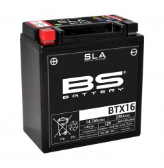 Batterie Moto BS BTX16-SLA  (YTX16-BS - CBTX16-BS)