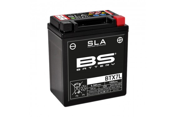 Batterie Moto BS BTX7L-SLA  (YTX7L-BS)