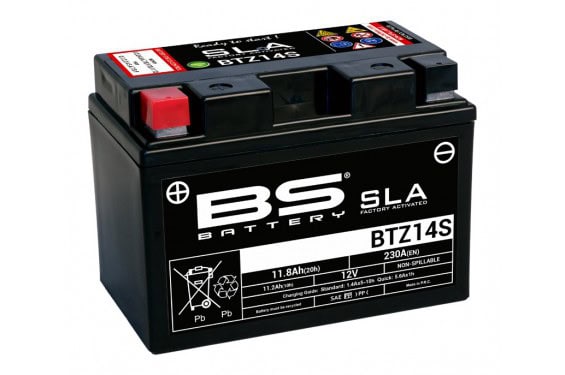 Batterie Moto BS BTZ14S SLA  (YTZ14S / CTZ14S)