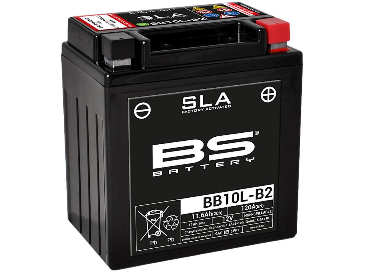 Batterie Moto BS BB10L-B2 SLA  ( YB10L-B2 / CB10L-B2 )