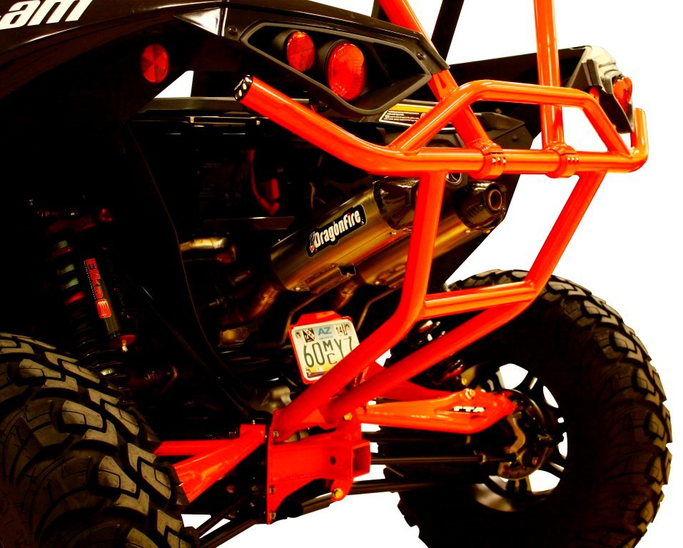Support D'Attelage Rouge DRAGONFIRE pour SSV Can Am MAVERICK 1000 (13-17)