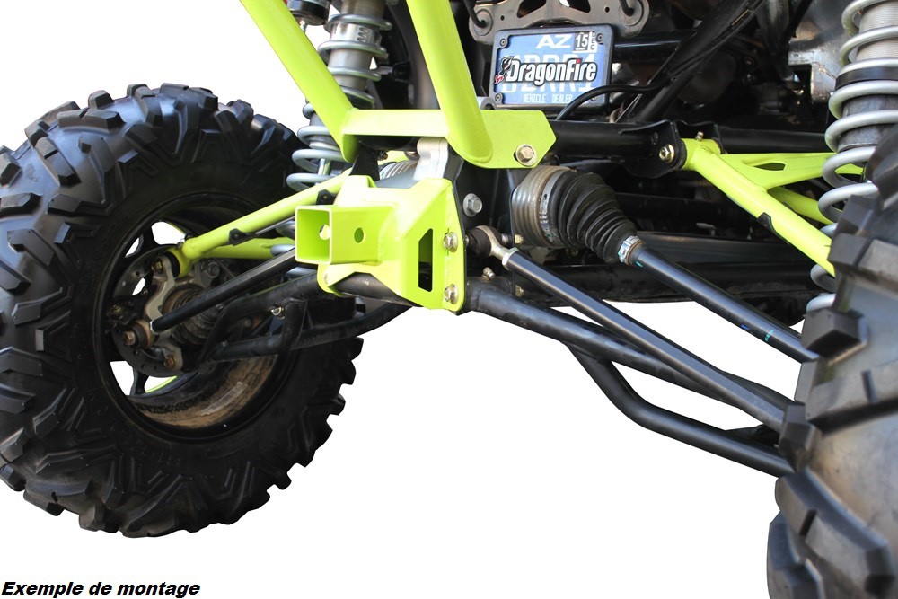 Support D'Attelage Bleu DRAGONFIRE pour SSV Can Am MAVERICK 1000 X DS - Turbo (15-17)