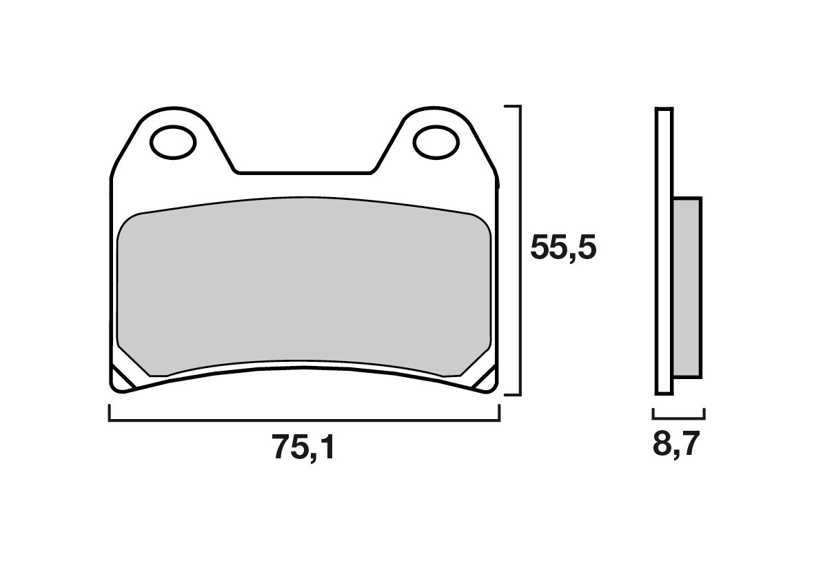 Plaquette de Frein Moto Avant CL Brakes 2539A3+ - Métal Fritté Route
