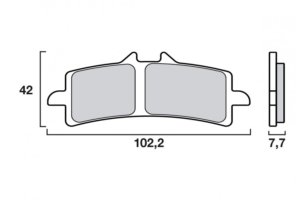 Plaquette de Frein Moto Avant CL Brakes 1185A3+ - Métal Fritté Route
