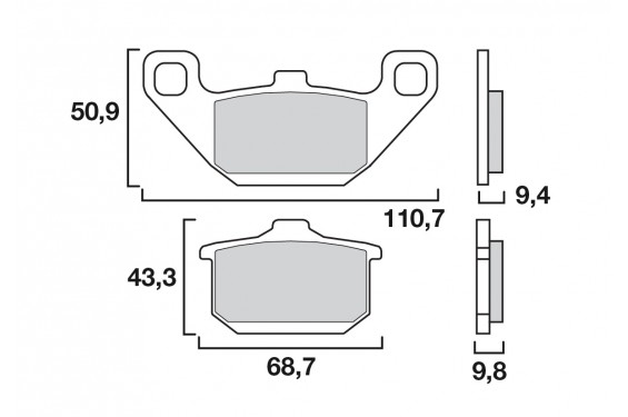Plaquette de Frein Moto Avant CL Brakes 2285A3+ - Métal Fritté Route Plaquette de Frein Moto Avant CL Brakes 2285A3+ - Métal Fritté Route