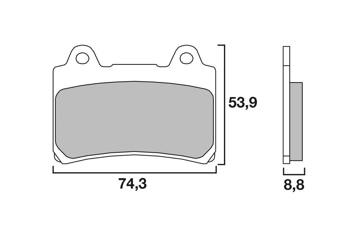 Plaquette de Frein Moto Avant CL Brakes 2253A3+ - Métal Fritté Route