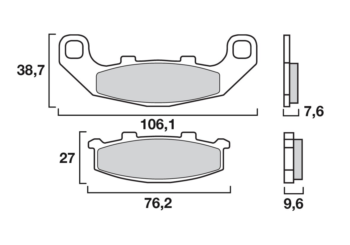 Plaquette de Frein Moto Avant CL Brakes 2389A3+ - Métal Fritté Route