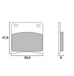 Plaquette de Frein Moto Avant CL Brakes 2281A3+ - Métal Fritté Route