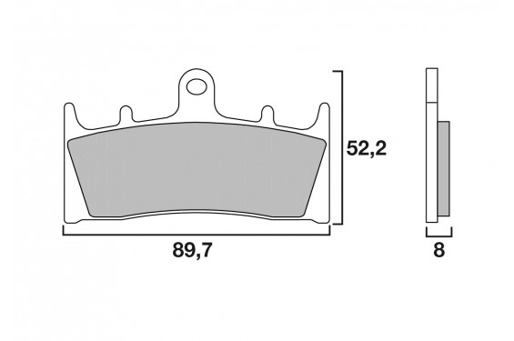 Plaquette de Frein Moto Avant CL Brakes 2255A3+ - Métal Fritté Route Plaquette de Frein Moto Avant CL Brakes 2255A3+ - Métal Fritté Route