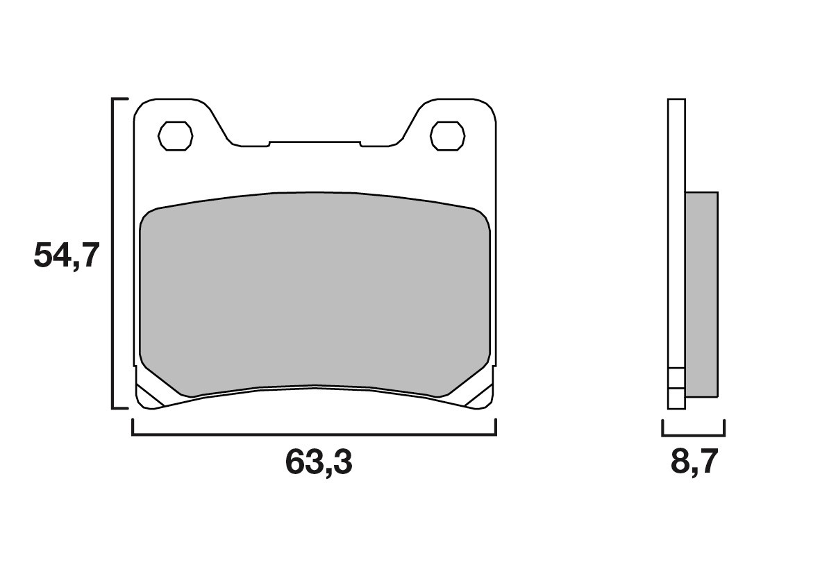 Plaquette de Frein Moto Avant CL Brakes 2283S4 - Organique Route
