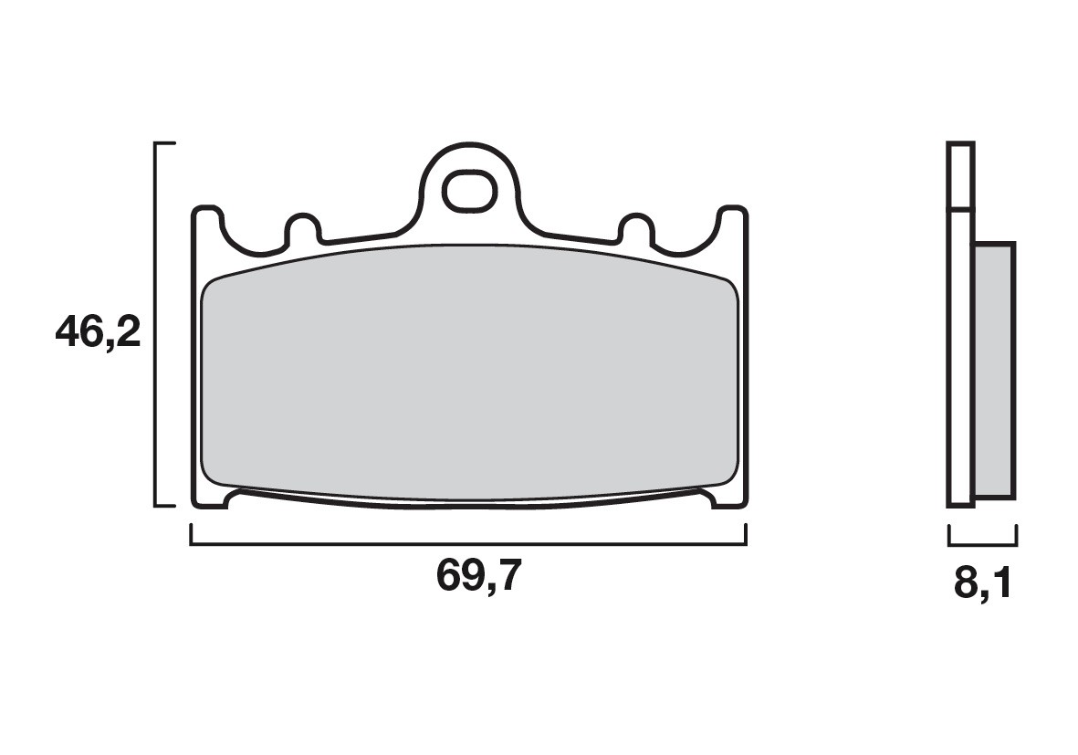 Plaquette de Frein Moto Avant CL Brakes 2251S4 - Organique Route