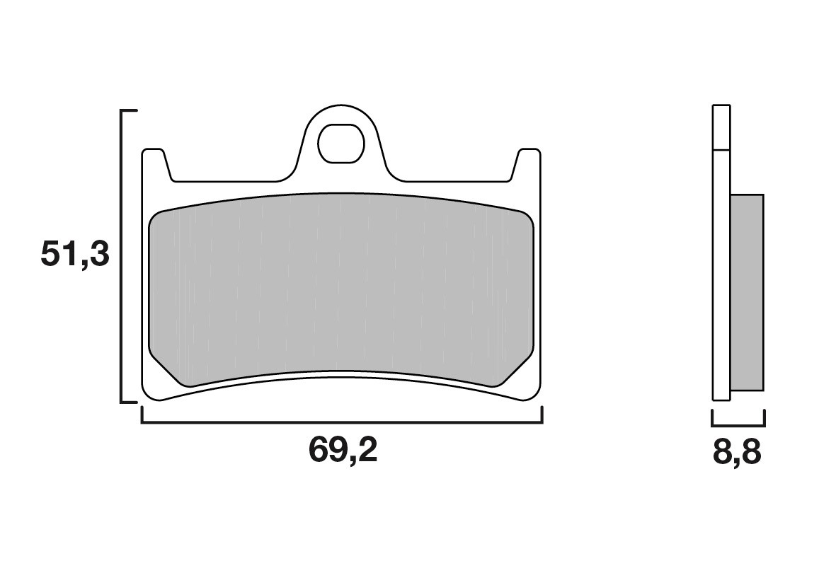 Plaquette de Frein Moto Avant CL Brakes 2361S4 - Organique Route