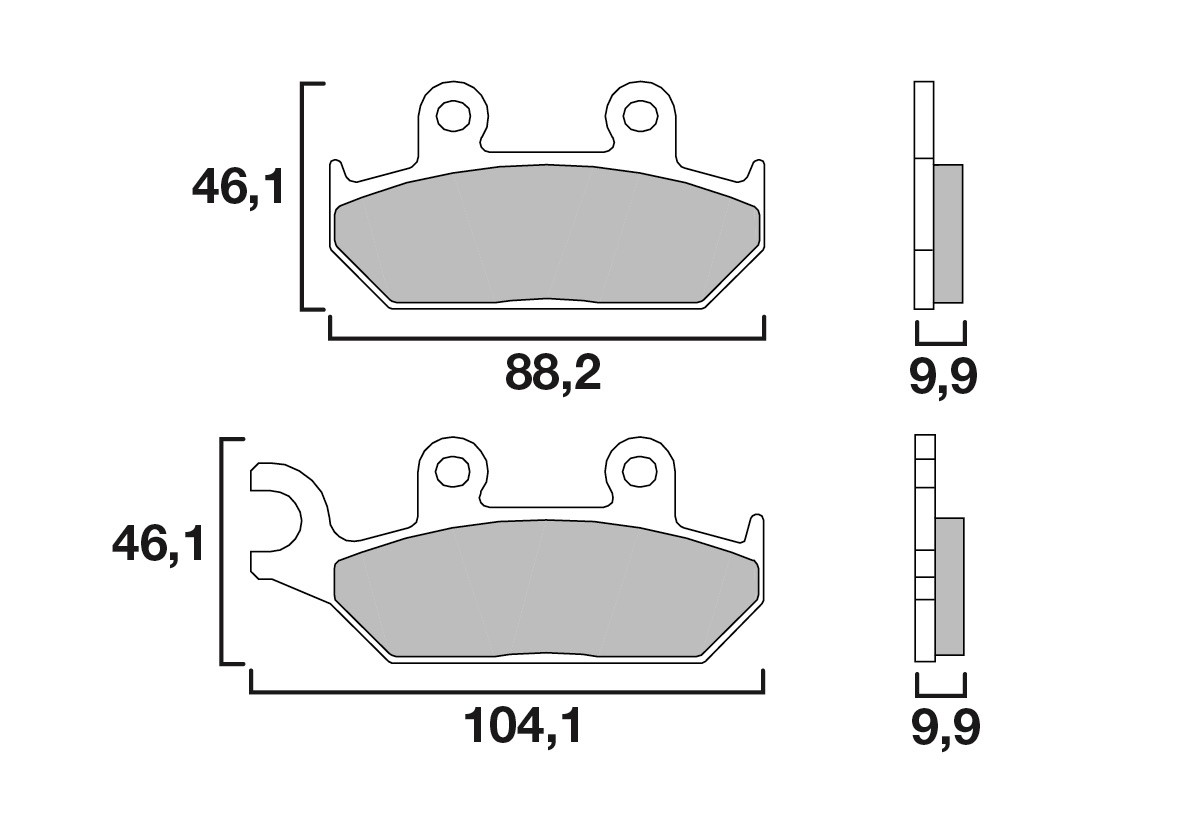 Plaquette de Frein Moto Avant CL Brakes 2360S4 - Organique Route