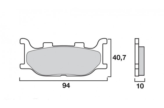 Plaquette de Frein Moto Avant CL Brakes 2546S4 - Organique Route