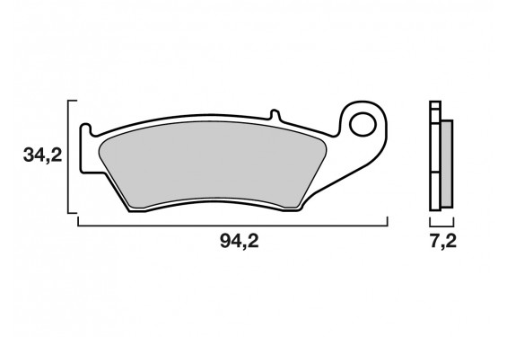 Plaquette de Frein Moto Avant CL Brakes 2300S4 - Organique Route Plaquette de Frein Moto Avant CL Brakes 2300S4 - Organique Route