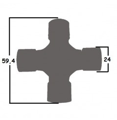 Croisillons d'arbre de Transmission Quad All Balls pour Polaris RZR 1000 (14-17) Ranger 1000 Diesel (15-17) - 19-1005