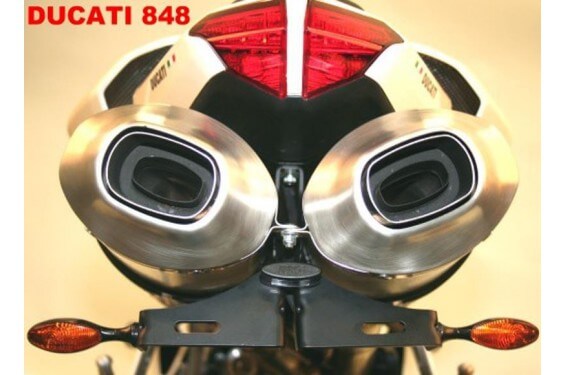 Support de Plaque R&G pour Ducati 848 (08-14) 1098 (07-11) 1198 (09-12) - LP0041BK