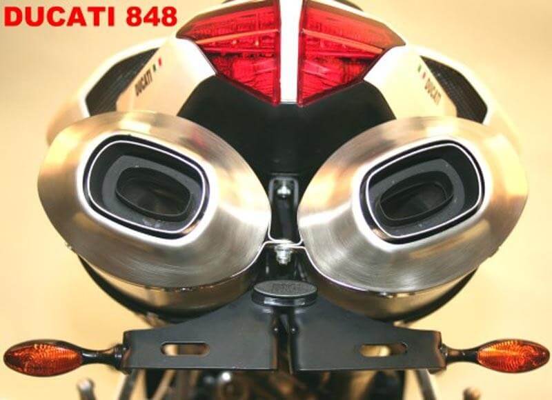 Support de Plaque R&G pour Ducati 848 (08-14) 1098 (07-11) 1198 (09-12) - LP0041BK