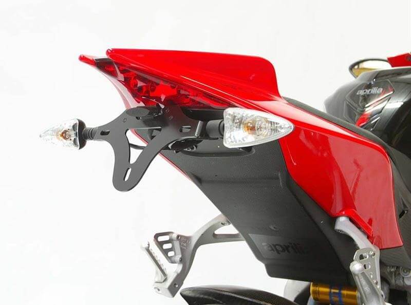 Support de Plaque R&G pour Aprilia RS4 125 (11-17) 1000 RSV 4 (09-16) 1000 Tuono V4 (11-14) - LP0084BK